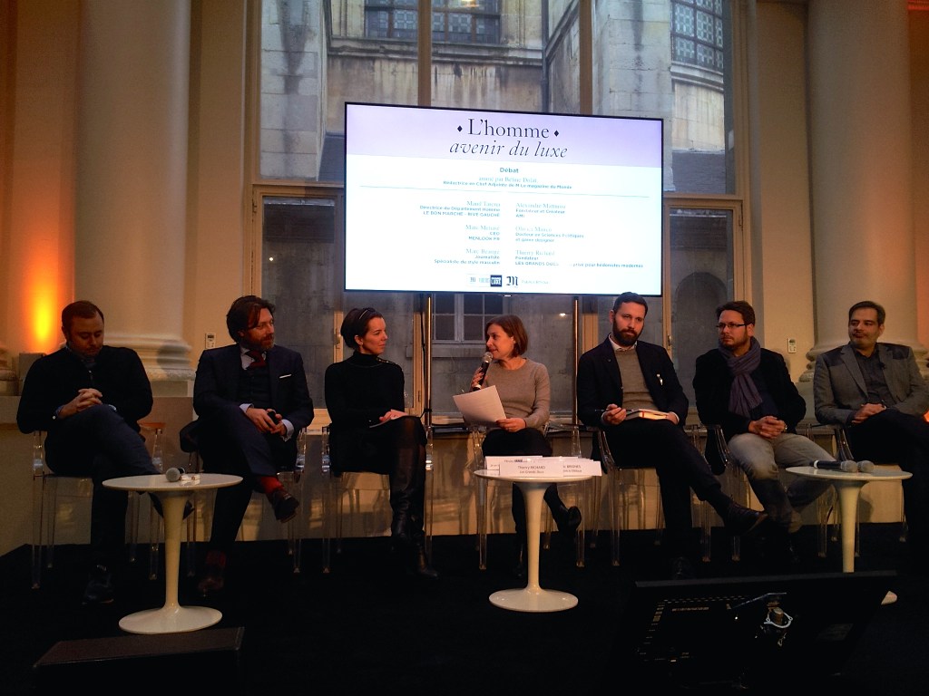 Le 20 janvier, on a parlé des hommes, de luxe et de bien d'autres choses à l'invitation de M Publicité-Régie Obs. Béline Dolat, rédactrice en chef adjointe de M le magazine du Monde, animait le débat.